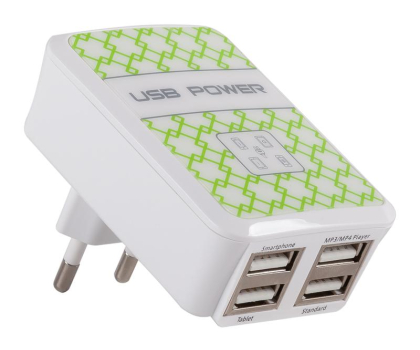 Ładowarka i akumulator Arkas LADOWARKA SIECIOWA RECO 4xUSB Biala